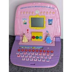 LeapFrog DISNEY PRINCESS Laptop Pink Enchanting Games & Sing-Along Songs WORKS
